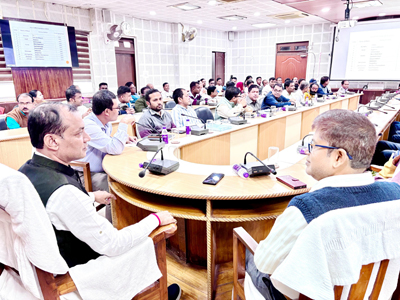 West Tripura district acting Zilla Sabhadhipati Biswajit Sil chaired a meeting of Zilla Parishad at DM office in Agartala on December 17.